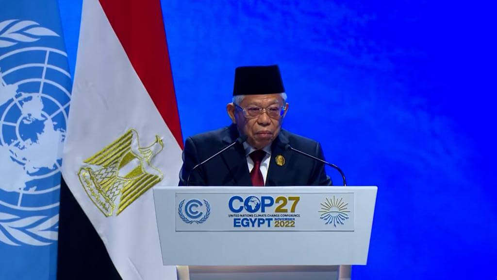 Wapres KH. Ma’ruf Amin Pimpin Delegasi Indonesia di KTT Perubahan Iklim di Mesir