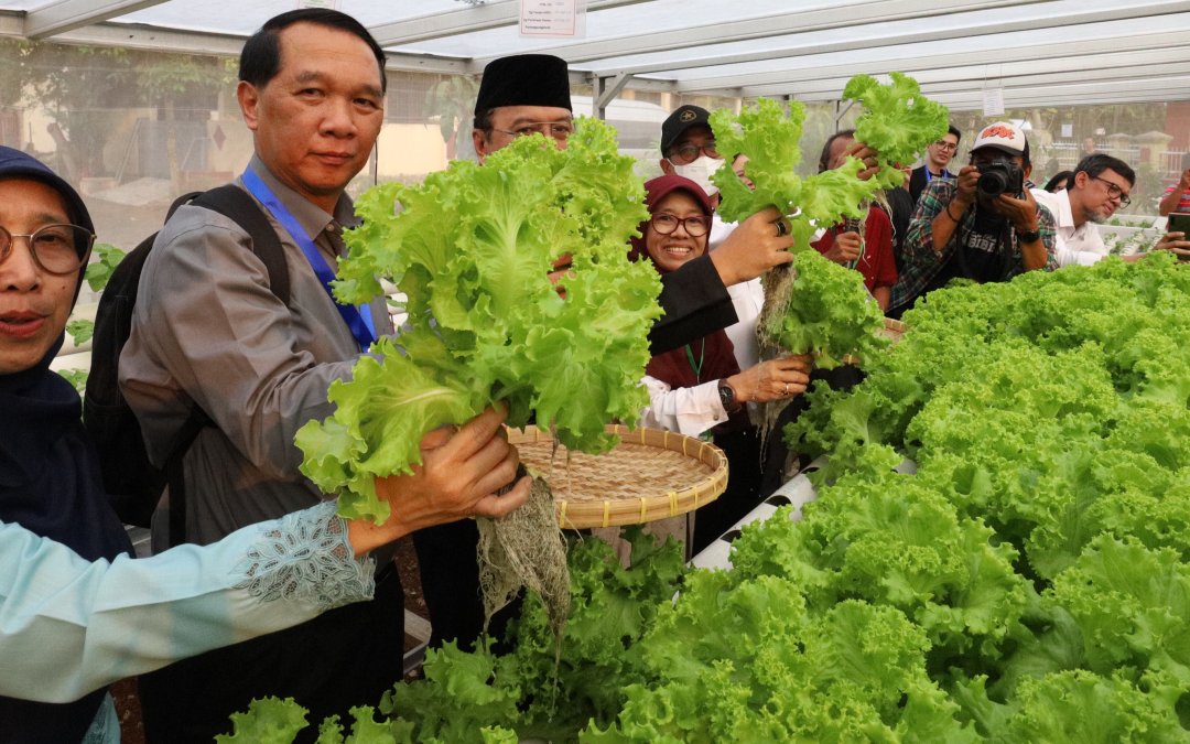 Delegasi Laos Belajar dan Mengunjungi Langsung Urban Farming di Depok
