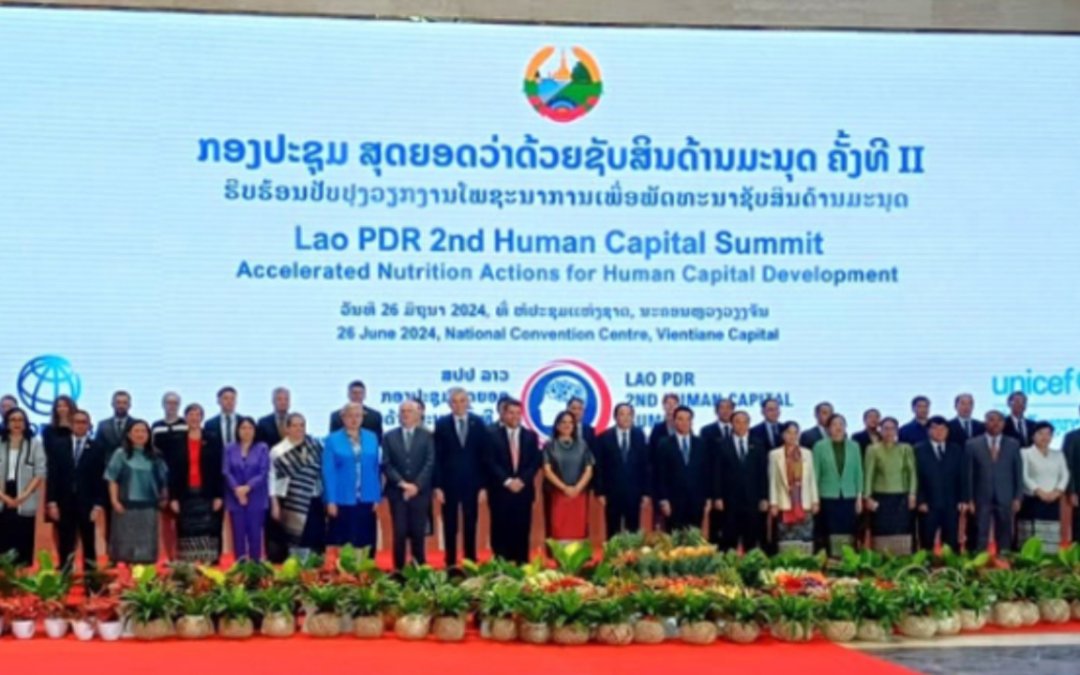 Indonesia Berbagi Pengalaman Intervensi Stunting di Human Capital Summit di Laos