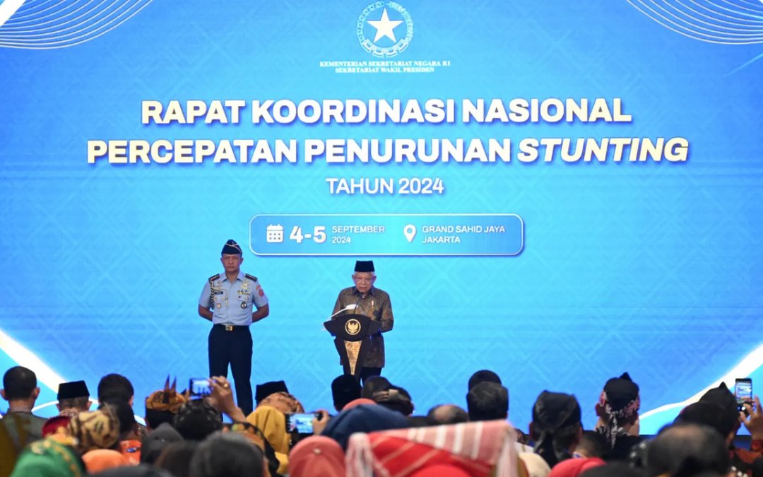 Buka Rakornas Percepatan Penurunan Stunting 2024, Wapres Harap Pemerintahan Selanjutnya Lampaui Target Lebih Baik